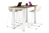 Quadro Cylinder Legs Counter Table  [1600L x 800W] - Thumbnail 4 