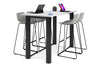 Quadro Cylinder Legs Counter Table  [1600L x 800W] - Thumbnail 6 