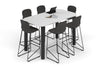 Quadro Cylinder Legs Counter Table - Large Rounded Corners [1800L x 1000W with Large Rounded CornersW] - Thumbnail 4 