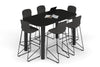 Quadro Cylinder Legs Counter Table - Large Rounded Corners [1800L x 1000W with Large Rounded CornersW] - Thumbnail 6 