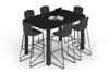 Quadro Cylinder Legs Counter Table - Large Rounded Corners [1800L x 1200W with Large Rounded CornersW] - Thumbnail 6 