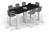 Quadro Cylinder Legs Counter Table - Large Rounded Corners [2400L x 1000W with Large Rounded CornersW] - Thumbnail 3 