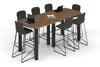 Quadro Cylinder Legs Counter Table - Large Rounded Corners [2400L x 1000W with Large Rounded CornersW] - Thumbnail 5 