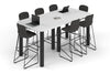 Quadro Cylinder Legs Counter Table - Large Rounded Corners [2400L x 1200W with Large Rounded CornersW] - Thumbnail 4 
