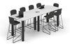 Quadro Cylinder Legs Counter Table - Large Rounded Corners [3000L x 1000W with Large Rounded Corners] - Thumbnail 5 