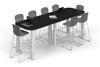 Quadro Cylinder Legs Counter Table - Large Rounded Corners [3000L x 1000W with Large Rounded Corners] - Thumbnail 4 