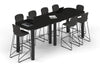 Quadro Cylinder Legs Counter Table - Large Rounded Corners [3000L x 1000W with Large Rounded Corners] - Thumbnail 7 