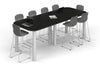 Quadro Cylinder Legs Counter Table - Large Rounded Corners [3000L x 1200W with Large Rounded CornersW] - Thumbnail 3 