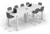 Quadro Cylinder Legs Counter Table - Large Rounded Corners [3000L x 1200W with Large Rounded CornersW] - Thumbnail 1 
