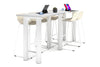 Quadro Cylinder Legs Large Counter Table [3200L x 700W] - Thumbnail 2 