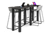 Quadro Cylinder Legs Large Counter Table [3200L x 700W] - Thumbnail 1 