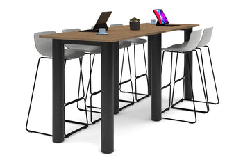  - Quadro Cylinder Legs Large Counter Table [3200L x 800W] - 1