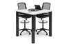 Quadro Cylinder Legs Large Counter Table - Rounded Corners [1100L x 1100W with Rounded Corners] - Thumbnail 6 