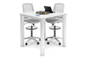 Quadro Cylinder Legs Large Counter Table - Rounded Corners [1100L x 1100W with Rounded Corners] - Thumbnail 1 