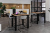 Quadro Cylinder Legs Large Counter Table - Rounded Corners [1100L x 1100W with Rounded Corners] - Thumbnail 2 
