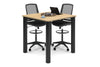 Quadro Cylinder Legs Large Counter Table - Rounded Corners [1100L x 1100W with Rounded Corners] - Thumbnail 7 