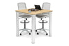 Quadro Cylinder Legs Large Counter Table - Rounded Corners [1100L x 1100W with Rounded Corners] - Thumbnail 3 