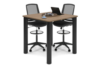  - Quadro Cylinder Legs Large Counter Table - Rounded Corners [1100L x 1100W with Rounded Corners] - 1