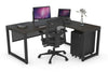 Quadro Loop Legs L-Shaped Corner Office Desk [1800L x 1800W with Cable Scallop] - Thumbnail 31 