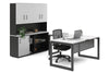 Quadro Loop Legs L-Shaped Executive Setting - Black Legs [1800L x 1700W] - Thumbnail 27 