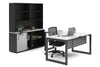 Quadro Loop Legs L-Shaped Executive Setting - Black Legs [1800L x 1700W] - Thumbnail 26 