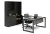 Quadro Loop Legs L-Shaped Executive Setting - Black Legs [1800L x 1700W] - Thumbnail 23 