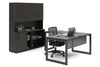 Quadro Loop Legs L-Shaped Executive Setting - Black Legs [1800L x 1700W] - Thumbnail 36 