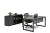 Quadro Loop Legs L-Shaped Executive Setting - Black Legs [1800L x 1700W] - Thumbnail 34 