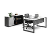 Quadro Loop Legs L-Shaped Executive Setting - Black Legs [1800L x 1700W] - Thumbnail 25 