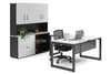 Quadro Loop Legs L-Shaped Executive Setting - Black Legs [1800L x 1700W] - Thumbnail 15 