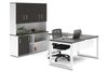 Quadro Loop Legs L-Shaped Executive Setting - White Legs [1600L x 1700W] - Thumbnail 36 