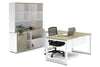 Quadro Loop Legs L-Shaped Executive Setting - White Legs [1600L x 1700W] - Thumbnail 29 