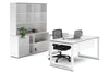 Quadro Loop Legs L-Shaped Executive Setting - White Legs [1600L x 1700W] - Thumbnail 26 
