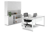 Quadro Loop Legs L-Shaped Executive Setting - White Legs [1600L x 1700W] - Thumbnail 27 