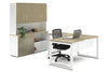 Quadro Loop Legs L-Shaped Executive Setting - White Legs [1600L x 1700W] - Thumbnail 6 