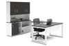 Quadro Loop Legs L-Shaped Executive Setting - White Legs [1800L x 1700W] - Thumbnail 37 