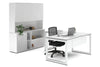 Quadro Loop Legs L-Shaped Executive Setting - White Legs [1800L x 1700W] - Thumbnail 28 