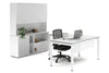 Quadro Square Legs L-Shaped Executive Setting - White Legs [1800L x 1800W with Cable Scallop] - Thumbnail 28 