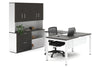 Quadro Square Legs L-Shaped Executive Setting - White Legs [1800L x 1800W with Cable Scallop] - Thumbnail 25 