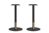 Rivoli Tall Bar/Counter Table - Black/Rose Gold - Black Disc Base Rounded Corners [1800L x 1100W with Rounded Corners] - Thumbnail 5 