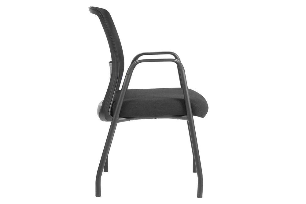 Robin Visitor 4 Leg Mesh Chair-Black  