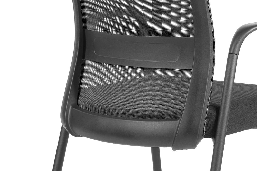 Robin Visitor 4 Leg Mesh Chair-Black  