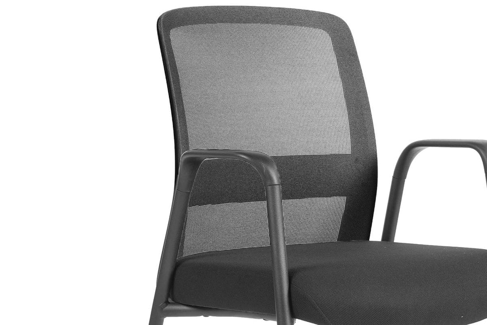 Robin Visitor 4 Leg Mesh Chair-Black  