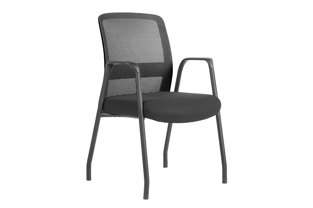 Robin Visitor 4 Leg Mesh Chair-Black  