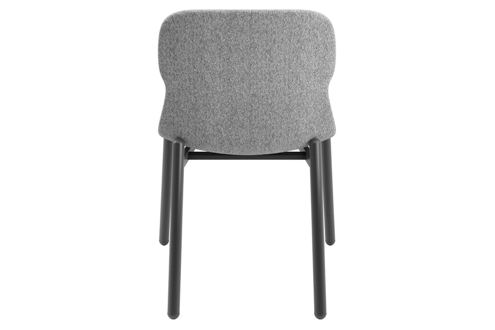 Sammy Fabric Chair  - 4 Leg Base-dark grey  