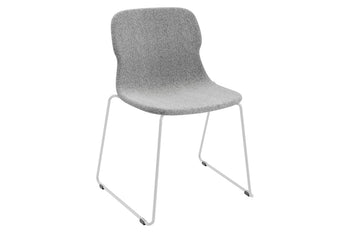  - Sammy Fabric Chair - Sled Base - 1