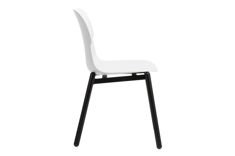 Sammy Plastic Chair - 4 Leg-grey with pad  