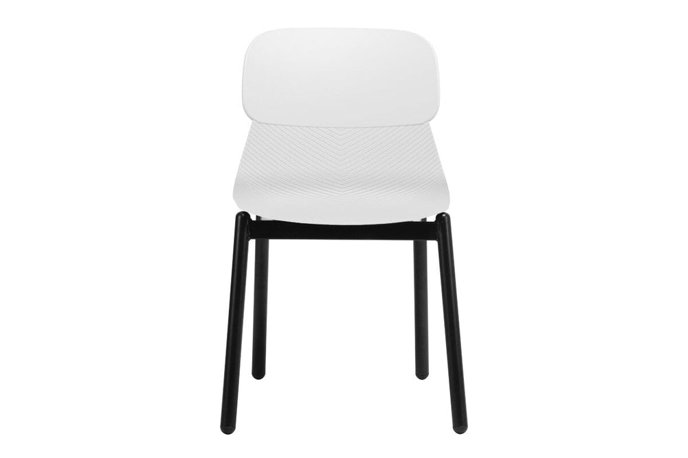 Sammy Plastic Chair - 4 Leg-grey with pad  