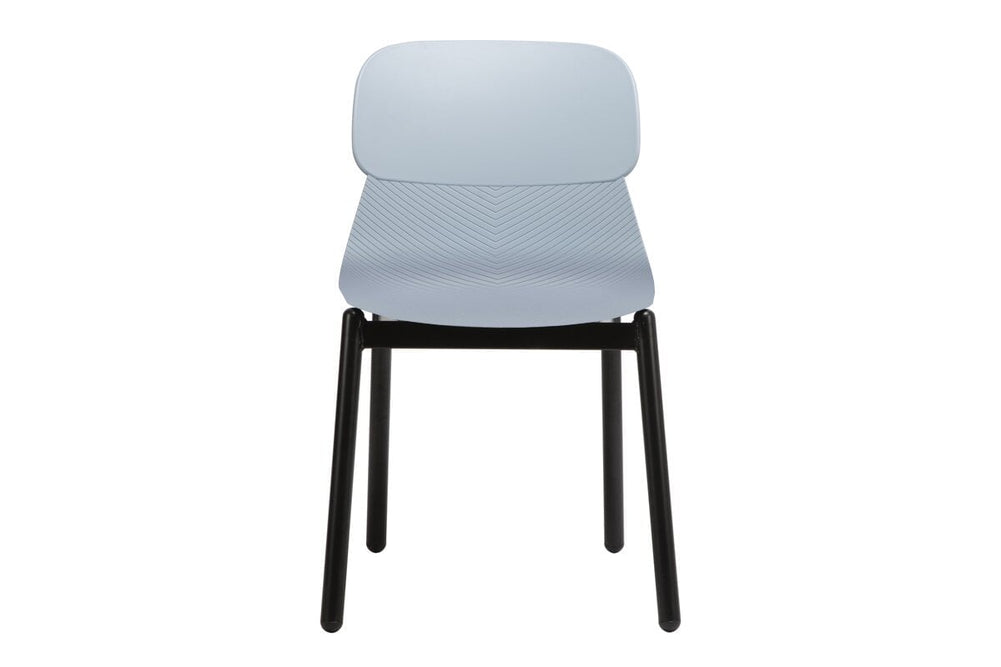 Sammy Plastic Chair - 4 Leg-grey with pad  