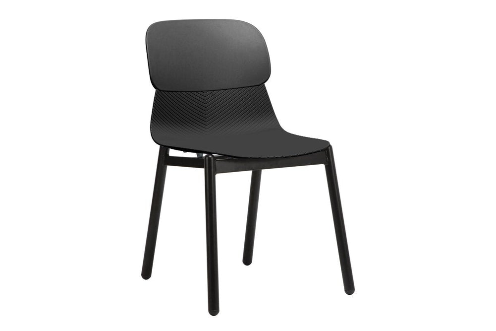 Sammy Plastic Chair - 4 Leg-black  